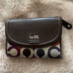 Cute Multi coloured Coach wallet